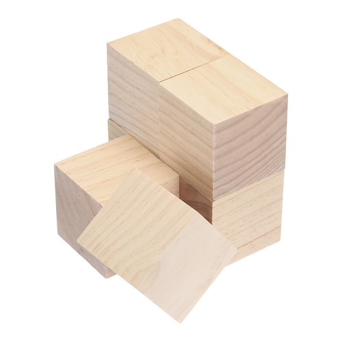 Pièces cubes bois brut - pièces,