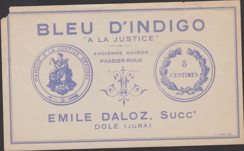 Etiquette publicitaire bleu - publicitaire,