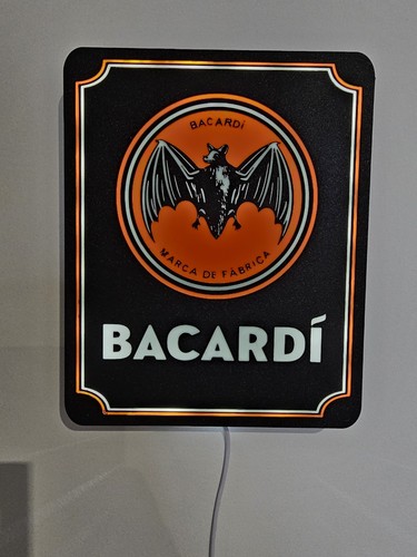 Enseigne bacardi rhum vintage - enseigne,