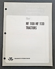 Massey Ferguson MF 1100 and 1130 Tractors Assembly and Predelivery Instructions