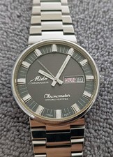 VINTAGE MIDO COMMANDER 8679 BLACK DIAL CHRONOMETER AUTOMATIC 17 JEWELS WATCH