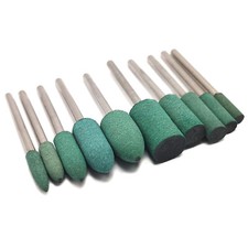 10pcs Meules Abrasives Caoutchouc Abrasif 4-10mm tige 3mm Pour Proxxon Dremel 