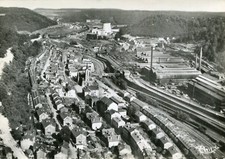 LONGWY HERSERANGE Map Aerial View Factories Railroad 
