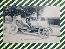 Old postcard AUTOMOTIVE RACING CAR DRIVER CAR A. FOURNIER on 125hp HOTCHKISS