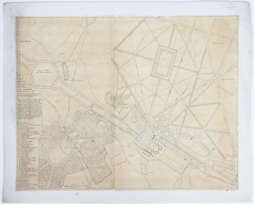 Dessin plan meudon château - de,
