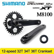 SHIMANO DEORE XT M8100 1x12 Speed 165/170/175MM Chainring  32T 34T 36T Crankset