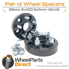 Bolt-On Wheel Spacers (2) 5x100 54.1 25mm for Toyota Celica [Mk7] 99-06