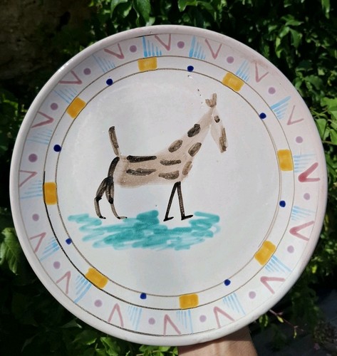 Assiette murale signé miclau - assiette,