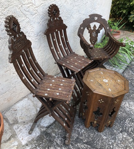 Salon syrien pièces - pièces, bois