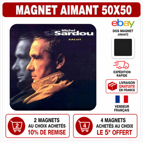 Magnet michel sardou - michel, salut