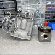 2002 02 HONDA CR250R CR250 CR 250 CYLINDER JUG , PISTON & POWER EXHAUST VALVE