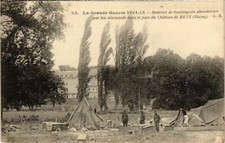 Old postcard bakery equipment abandoned by the Germans in the park (363810)