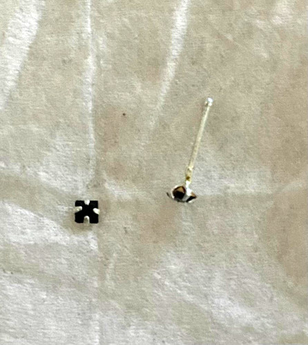 Piercing droit nez - piercing, brillant