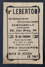 Carte visite Madame LEBERTON
