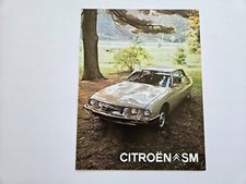 CITROEN SM SALES BROCHURE 1972 1973 USA