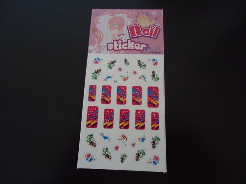 Stickers ongles rose lot - lot, de