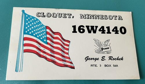 Radio qsl post card - radio,