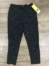 Boys' Flexible Drawstring Ankle Zipper Knit Jogger Track Sweatpants S (6/7)