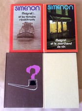 Simenon * Lot de 4 Titres Grand Format * Editeurs Divers Années 60/70 * Etat Bon