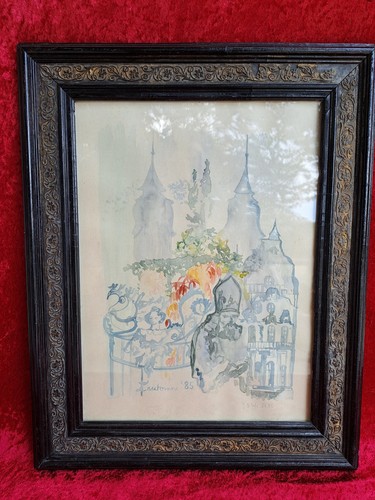 Beau tableau église - tableau,,