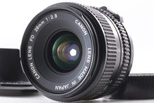 [Near MINT w/ Hood ] Canon New FD NFD 28mm f2.8 Wide Angle Lens From JAPAN