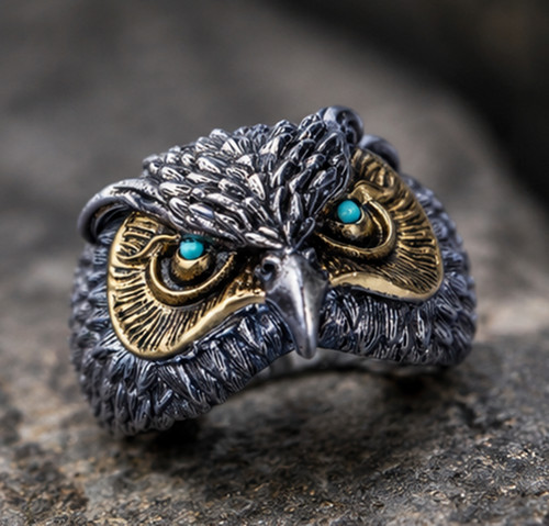 Bague réglable hibou