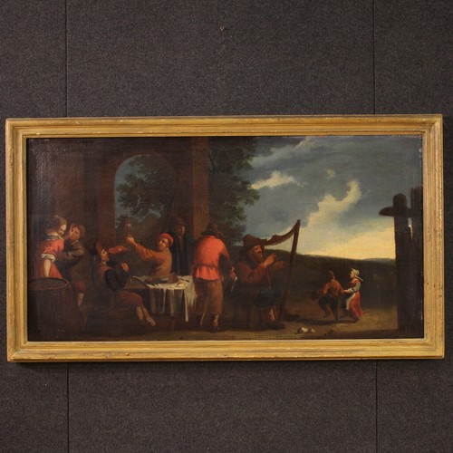 Peinture scène genre - peinture, de