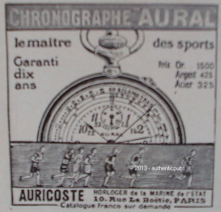 Publicite chronographe aural - chronographe,