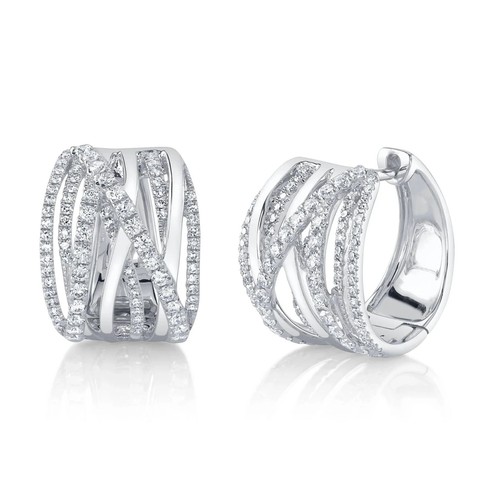 14k blanc diamant pont - 14k,