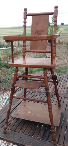 Chaise haute transformable