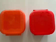 LOT 2  MINI BOITES SIGNATURE  450 ML  CORAIL ET ROUGE   TUPPERWARE NEUF