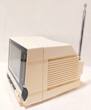 Mini television Radio Prisma Vintage 1987 Portable 12V Made in Taiwan untested