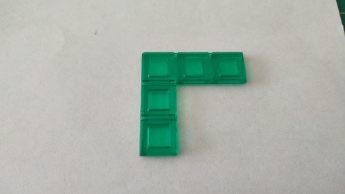 Polyominos vert pentominos - , en