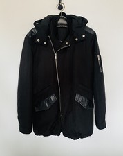 Parka noire avec doudoune sans