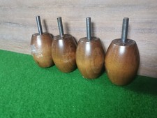 Pieds de lit boules marrons