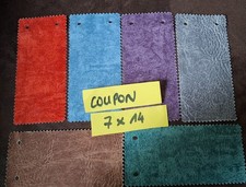6 coupons de tissu : 7 x 14 cm