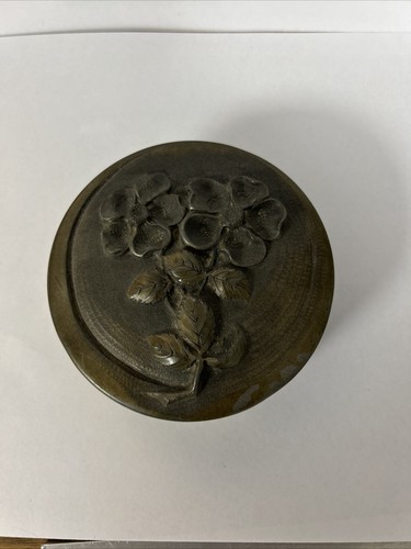 Boite etain ronde ancienne - etain,
