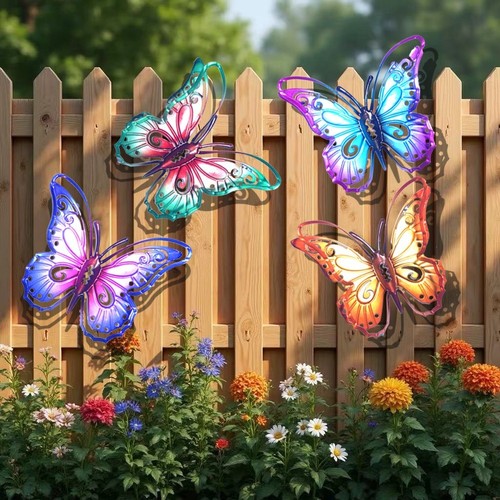 Métal papillon art mural - métal,