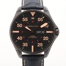 HAMILTON Kirk Aviation Pilot Day Date Auto H647050 Automatic Bon état Rare