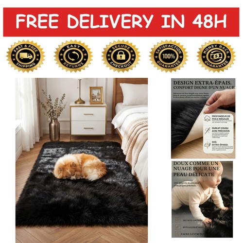 Tapis moelleux fausse peau - moelleux,
