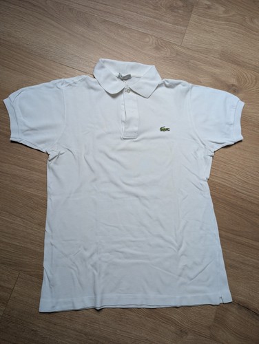Lacoste polo white size - white,