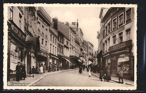 Cpa charleroi rue la - rue, de