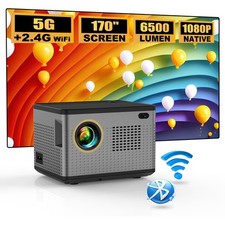 Mini Projecteur Video Videoprojecteur Portable WiFi Bluetooth Retroprojecteur...