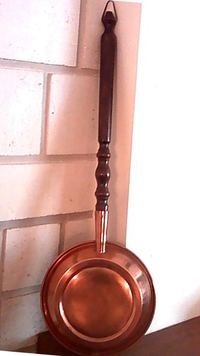 Bassinoire cuivre rouge murale - bassinoire,