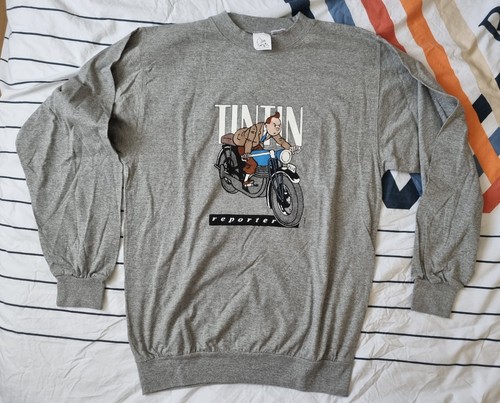 Tintin tee shirt manches - tintin,