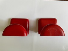 Bilumen 2 appendiabiti rosso  12 cm design G. Castiglioni Vintage 70s - 1 staffa