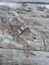 Paire de Moustache Ferrure Charnière Fer Forgé XVIII-XIXeme Château Porte