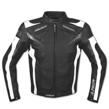 Motorcycle Leather Jacket Motorcycle Removable Vest Protections CE Breathable Black