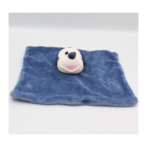 Doudou plat souris mickey bleu - doudou,