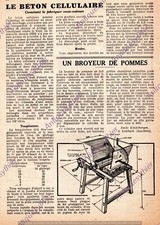 LEMBACH KINDLEBERGER APPLE GRINDER CUTTING PLAN 1949? DIY APPLE MACHINE